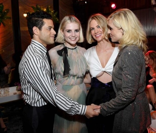 Рами Малек поддержал Люси Бойнтон на премьере &laquo;Политика&raquo;